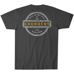 ROPE KNOT SS T-SHIRT HEATHER CHARCOAL SMALL